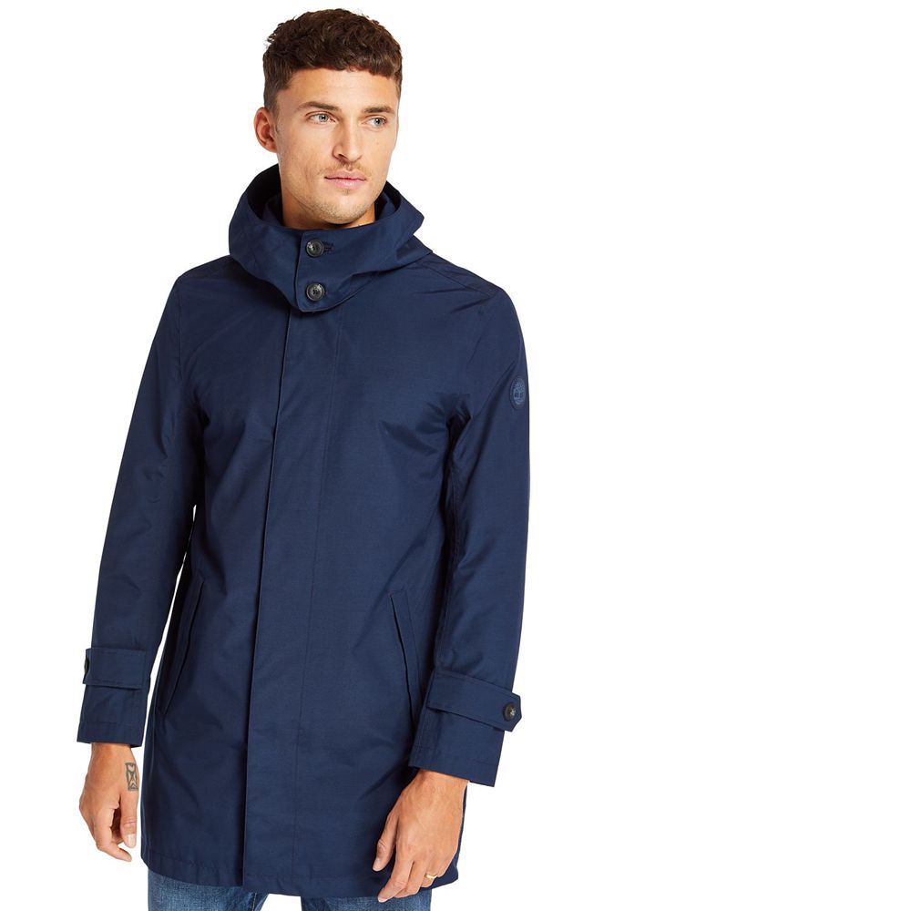 Geaca Timberland Barbati Bleumarin - Doubletop Mountain Waterproof Raincoat - Romania - ASUKDO548